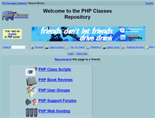 Tablet Screenshot of phpclasses.new21.com